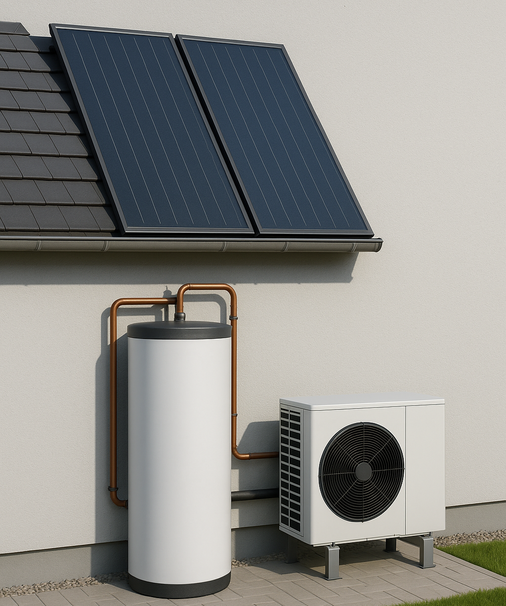 zonneboiler plaatsen